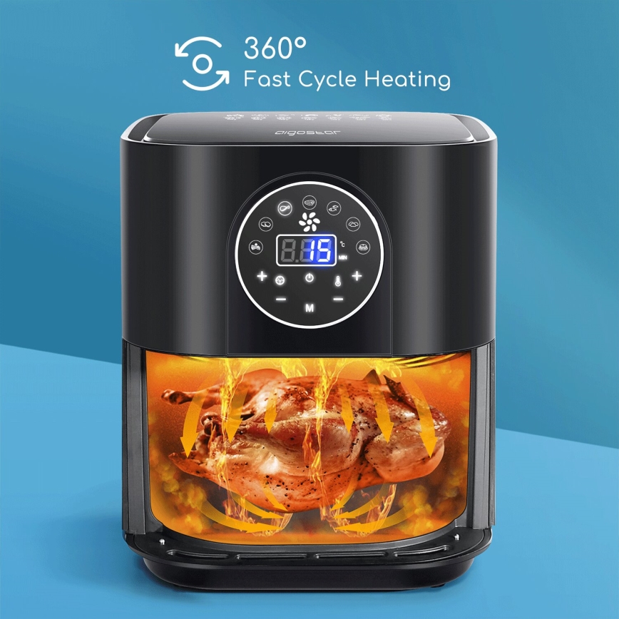 Aigostar - Airfryer 1500W/230V 3,5l noir