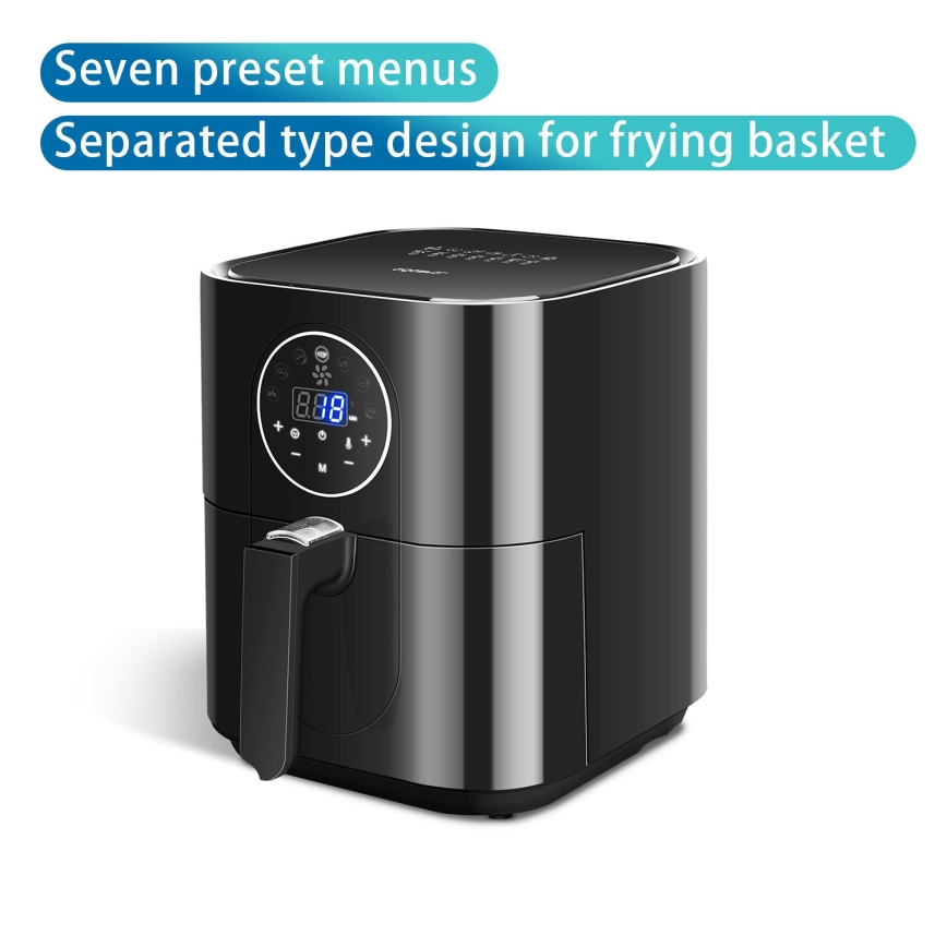 Aigostar - Airfryer 1500W/230V 3,5l noir