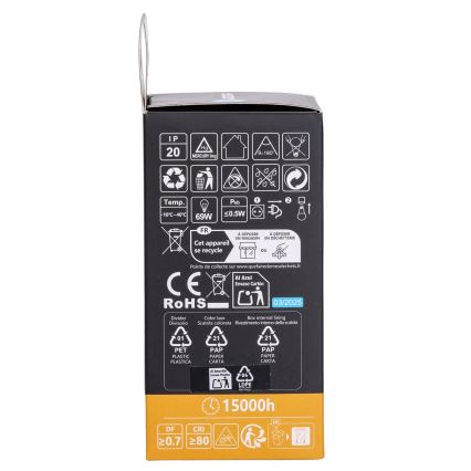 Aigostar - Ampoule LED RGBW dimmable A60 E27/10W/230V 3000K + télécommande