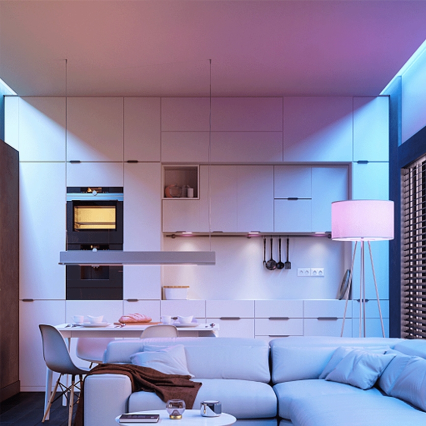 Aigostar - Ampoule LED RGBW dimmable A60 E27/8W/230V 3000K + télécommande