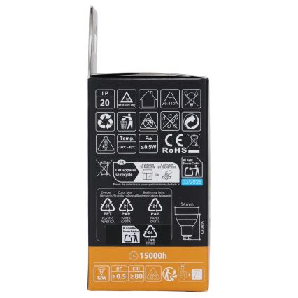 Aigostar - Ampoule LED RGBW dimmable GU10/6W/230V 3000K + télécommande