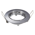 Aigostar - Anneau de finition pour spot encastrable GU10, Ø 8,2 cm, chrome brillant
