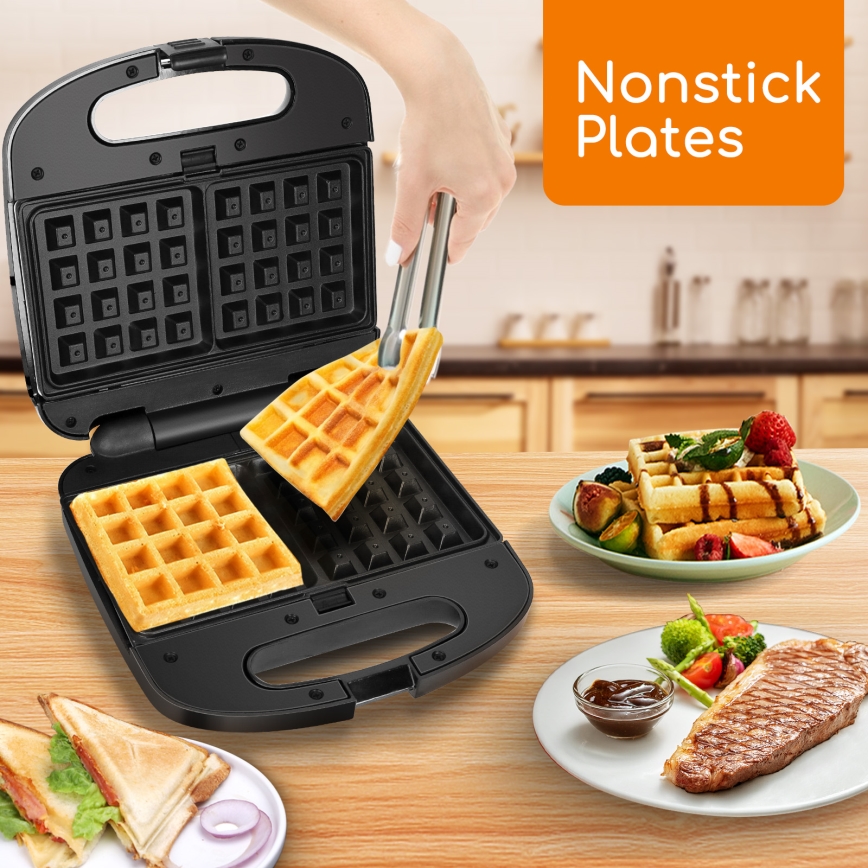 Aigostar - Appareil à croque-monsieur 800W/230V noir