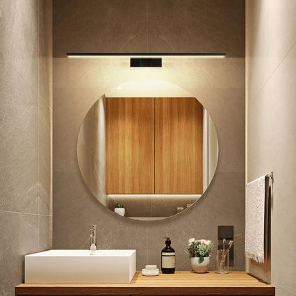 Aigostar - Applique LED pour miroir de salle de bains, 12W/230V, 4000K, 60 cm, IP44, noire