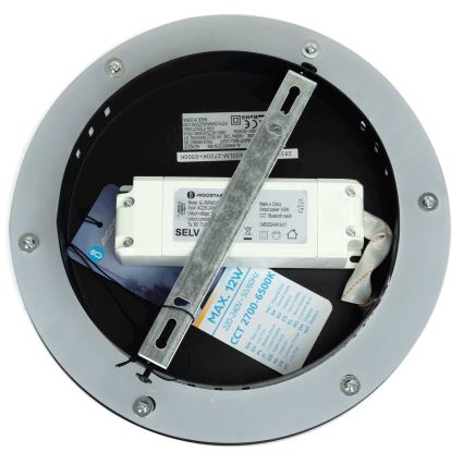 Aigostar - Applique murale à intensité variable MESH Connecté LED/12W/230V 2700-6500K noir