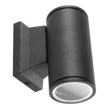 Aigostar - Applique murale d'extérieur ronde noire 1xGU10/230V IP65