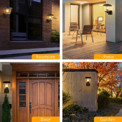 Aigostar - Applique murale extérieure 1xE27/60W/230V IP44 anthracite