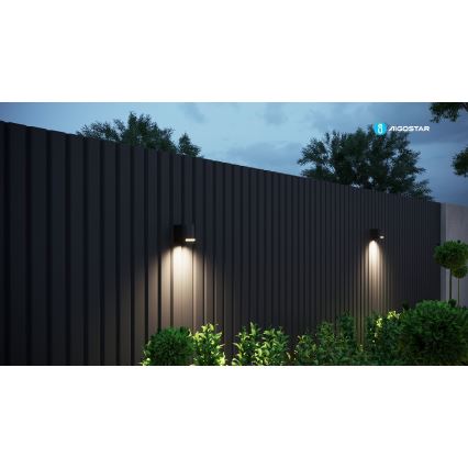 Aigostar - Applique murale extérieure 1xGU10/35W/230V noir IP54