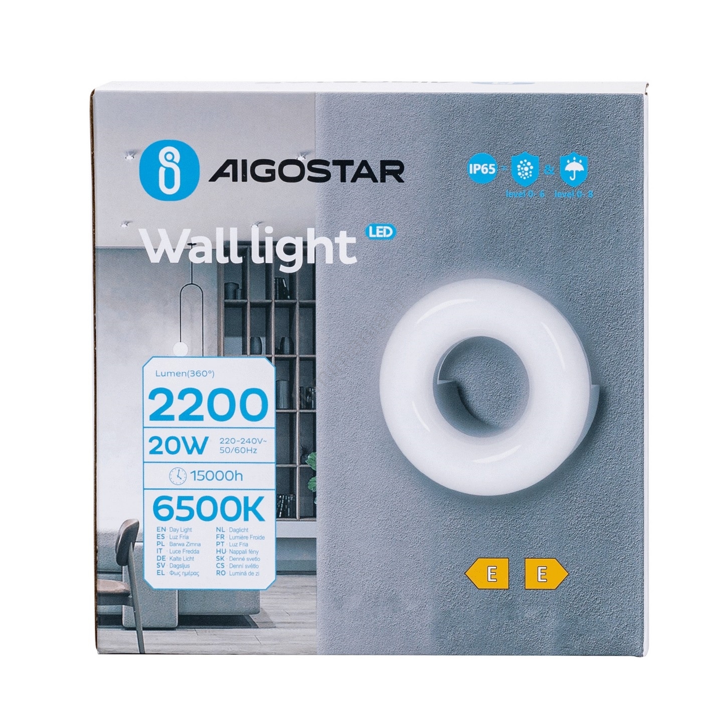 Pack De 4 Appliques Murales Cylindriques Intérieur/extérieur - Éclairage Haut Et Bas - IP65 - Pour GU10 (ampoules Non Incluses)