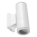 Aigostar - Applique murale extérieure ronde blanche 2xGU10/230V IP65