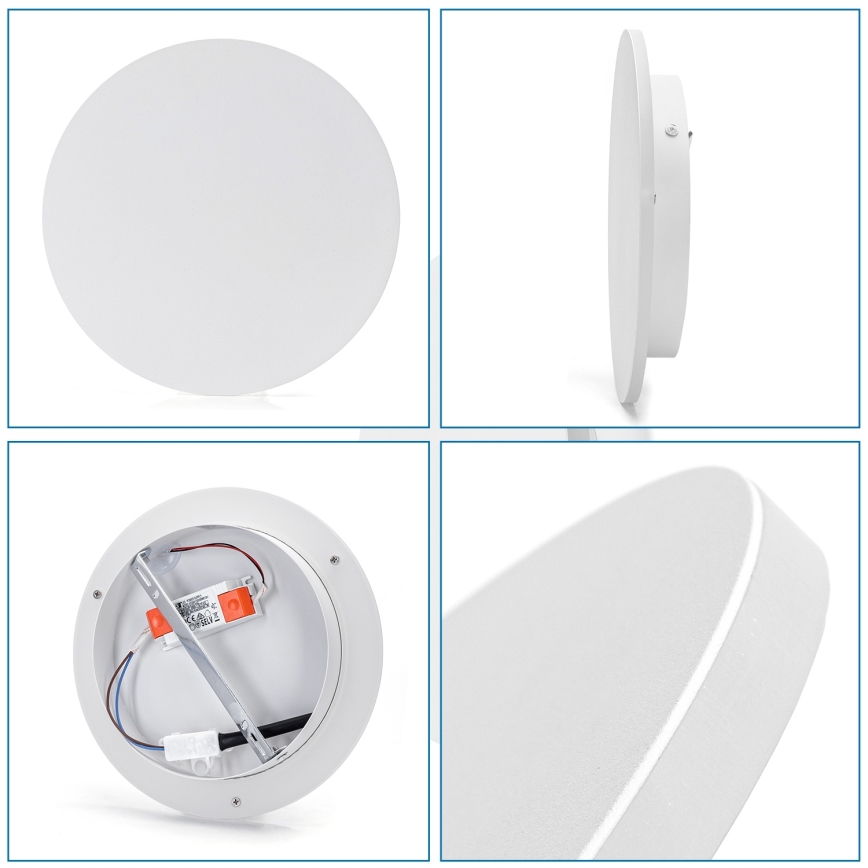 Aigostar - Applique murale LED 12W 230V 6500K 25 cm blanche