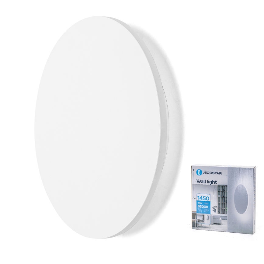 Aigostar - Applique murale LED 12W 230V 6500K 25 cm blanche