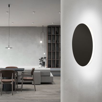 Aigostar - Applique murale LED/12W/230V 6500K 25 cm noir