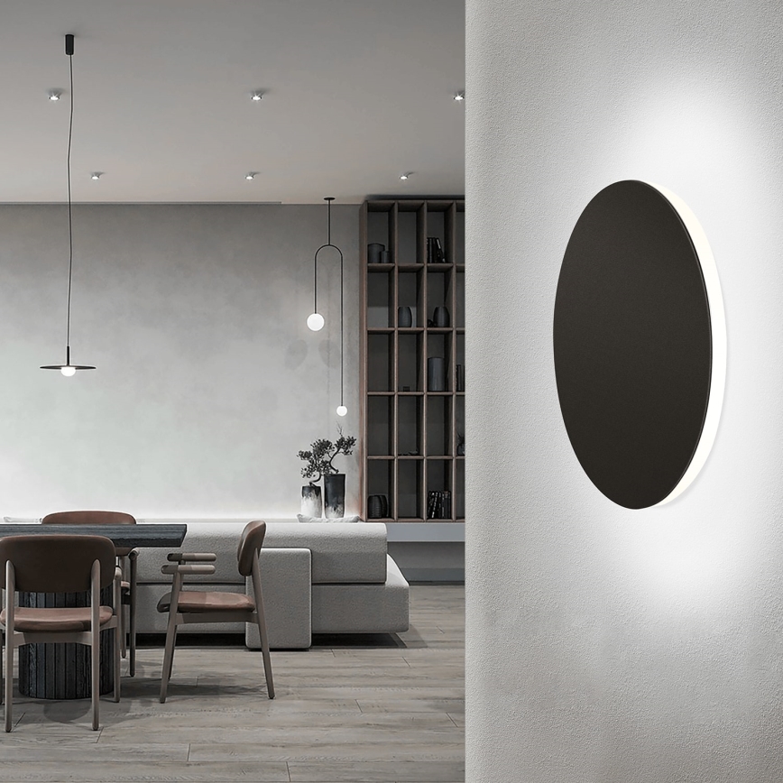 Aigostar - Applique murale LED/12W/230V 6500K 25 cm noir
