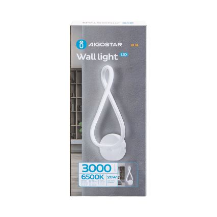 Aigostar - Applique murale LED/20W/230V 6500K blanc