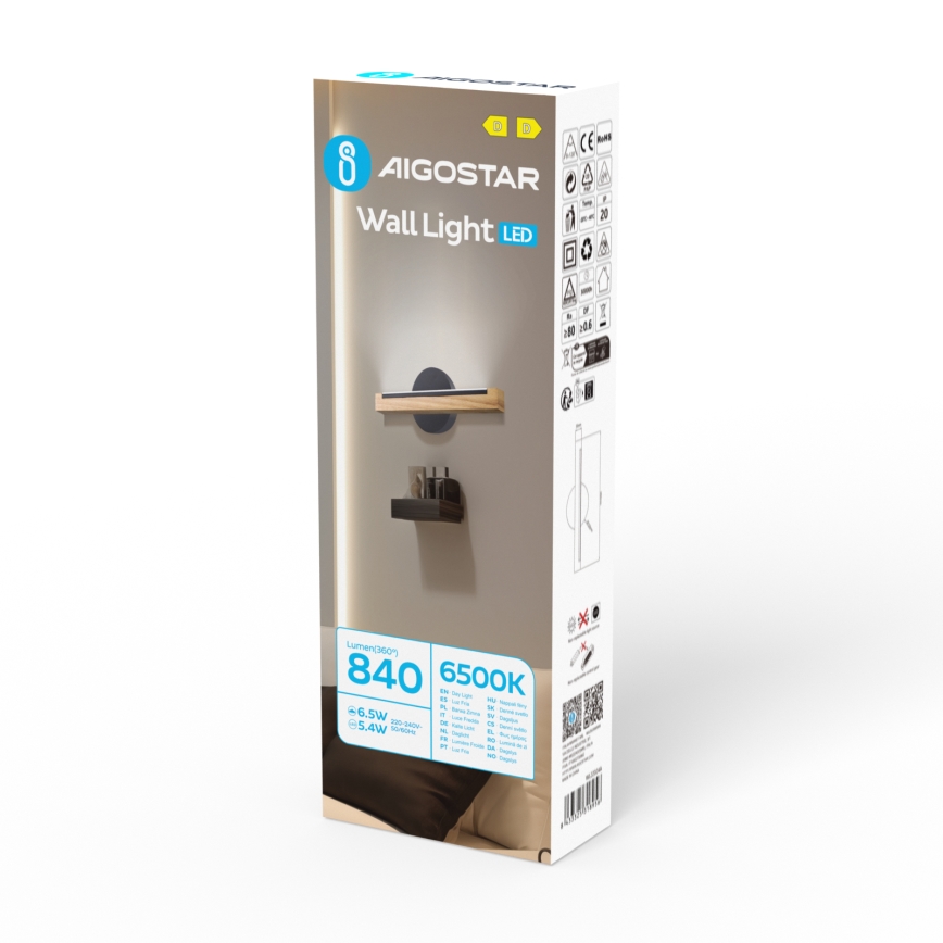 Aigostar - Applique murale LED/6,5W/230V 6500K