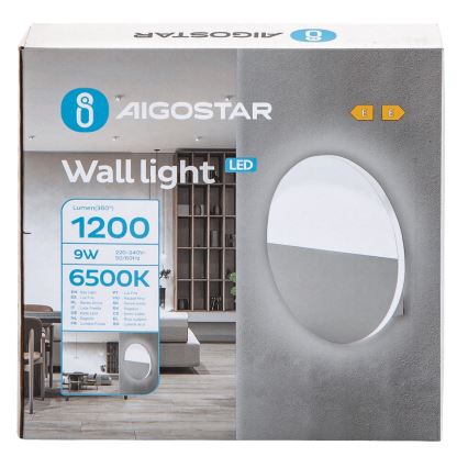 Aigostar - Applique murale LED/9W/230V 6500K blanc
