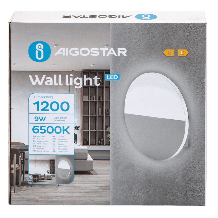 Aigostar - Applique murale LED/9W/230V 6500K blanc