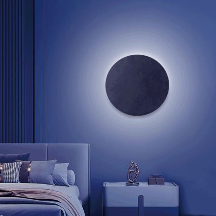 Aigostar - Applique murale à intensité variable MESH RGBW Smart LED/12W/230V 2700-6500K noir + Télécommande