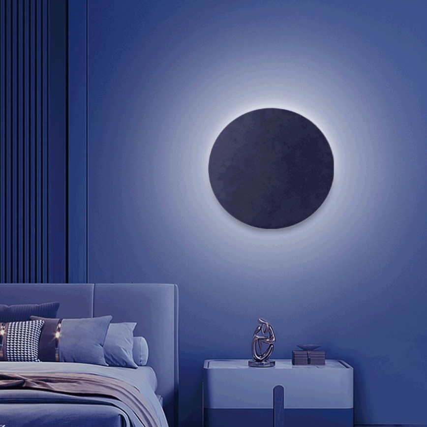 Aigostar - Applique murale à intensité variable MESH RGBW Smart LED/12W/230V 2700-6500K noir + Télécommande