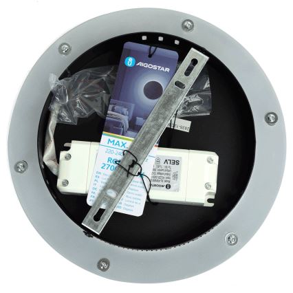 Aigostar - Applique murale à intensité variable MESH RGBW Smart LED/12W/230V 2700-6500K noir + Télécommande