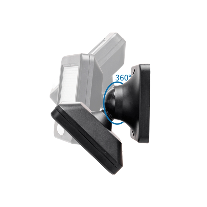 Aigostar - Applique murale solaire avec détecteur LED/0,64W/3,7V 600 mAh 6500K IP44