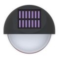 Aigostar - Applique murale solaire LED/1W/1,2V noir 200 mAh 2700K IP44