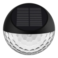Aigostar - Applique murale solaire LED/2W/1,2V noir 300 mAh 2700K IP44