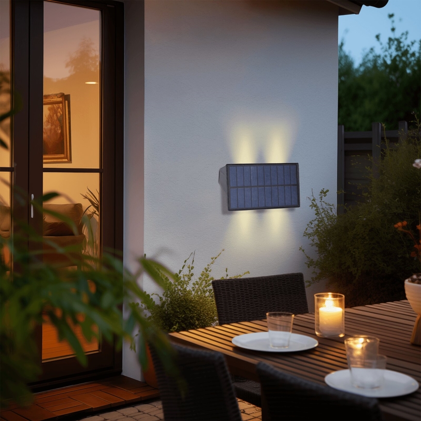 Aigostar - Applique murale solaire LED/4W/5,5V 2700K IP44