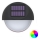 Aigostar - Applique murale solaire RGB LED/1W/1,2V noir IP44