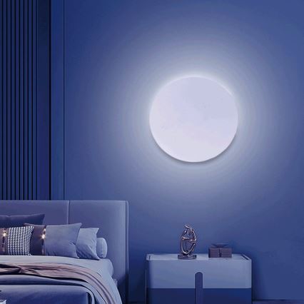Aigostar - Applique murale RGBW à intensité variable MESH Smart LED/12W/230V 2700-6500K blanc + Télécommande