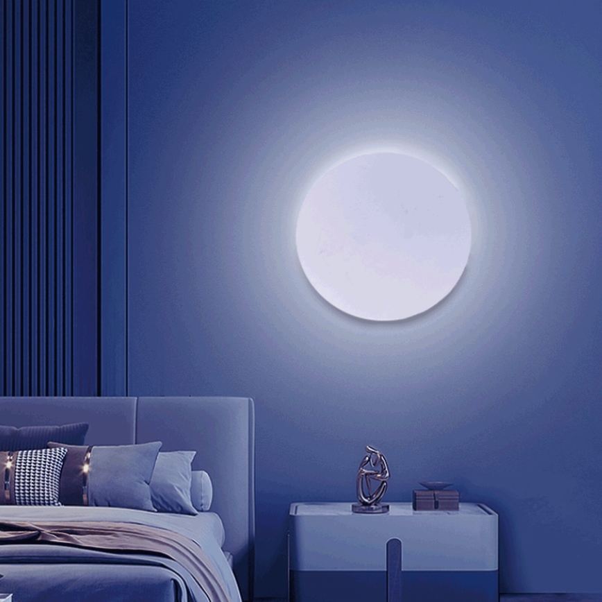 Aigostar - Applique murale RGBW à intensité variable MESH Smart LED/12W/230V 2700-6500K blanc + Télécommande