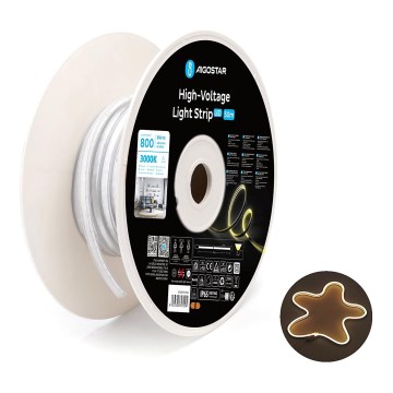 Aigostar - Bande LED 50m LED/400W/230V 3000K IP65