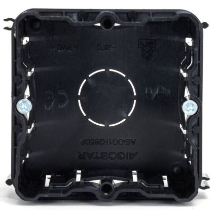 Aigostar - Boîte de montage pour installation encastrée noire