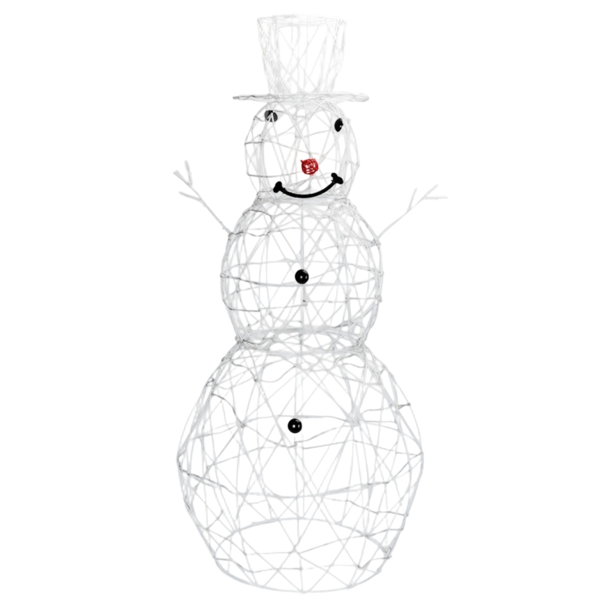 Aigostar - Décoration de Noël LED extérieure 3,6W/31/230V 2700K 120 cm IP44 bonhomme de neige