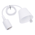 Aigostar - Câble d'alimentation 1xE27/60W/250V blanc