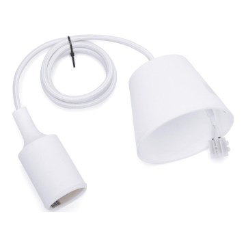 Aigostar - Câble d'alimentation 1xE27/60W/250V blanc