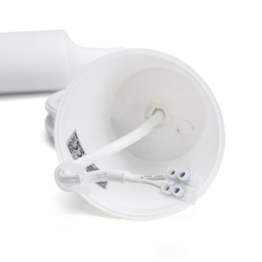 Aigostar - Câble d'alimentation 1xE27/60W/250V blanc
