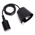 Aigostar - Câble d'alimentation 1xE27/60W/250V noir