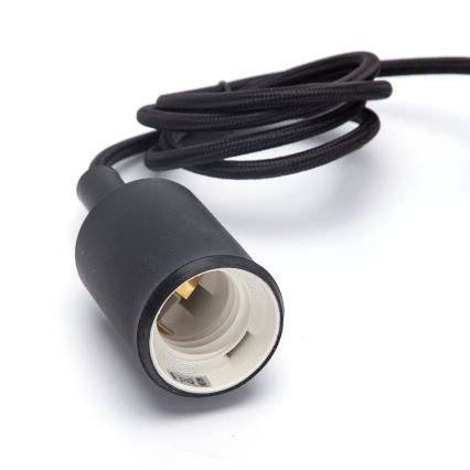Aigostar - Câble d'alimentation 1xE27/60W/250V noir