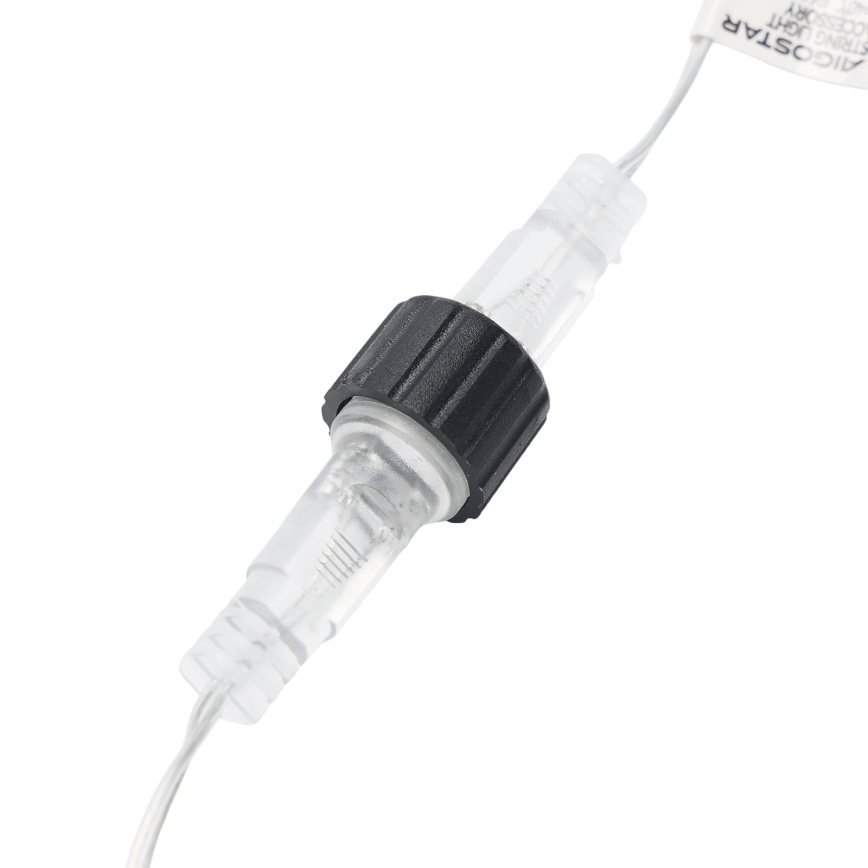 Aigostar - Câble d'extension extérieur pour guirlandes lumineuses 5 m IP44 transparent