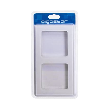 Aigostar - Cadre double en verre blanc
