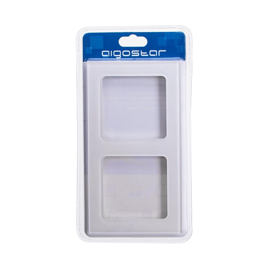 Aigostar - Cadre double en verre blanc