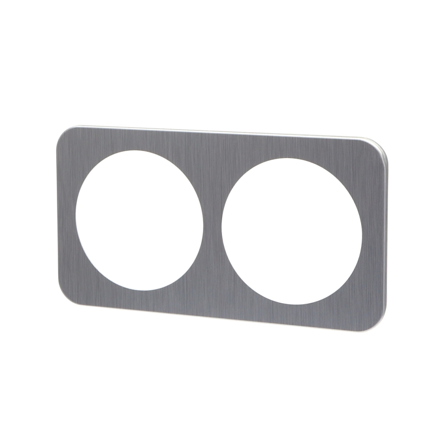 Aigostar - Cadre double en aluminium argenté