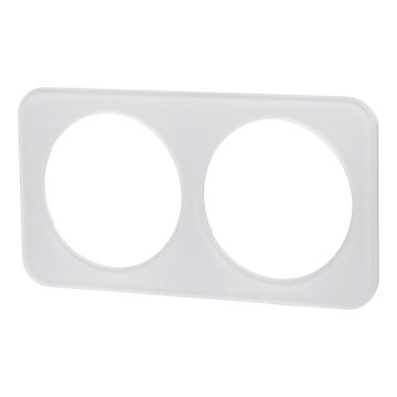 Aigostar - Cadre double en verre blanc