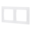 Aigostar - Cadre double en verre blanc