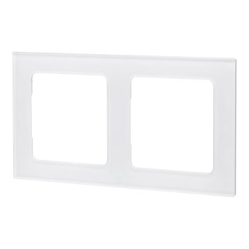 Aigostar - Cadre double en verre blanc