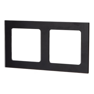 Aigostar - Cadre double en verre noir