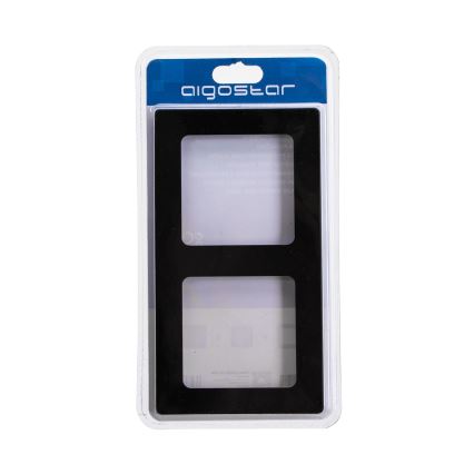 Aigostar - Cadre double en aluminium noir