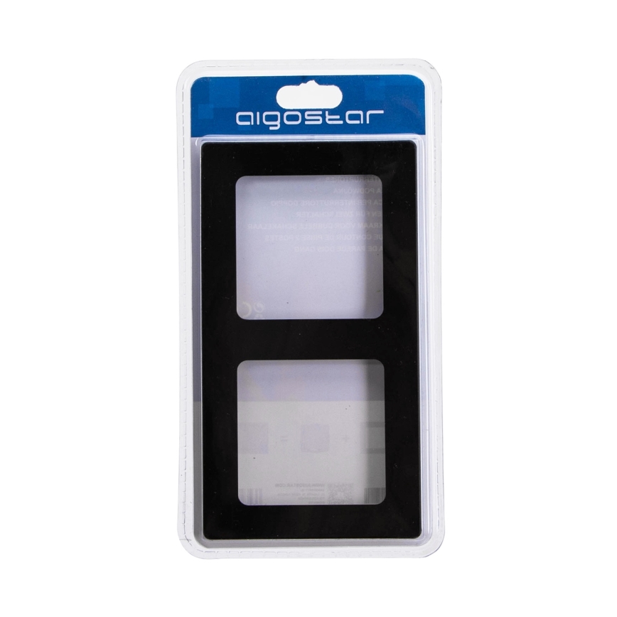 Aigostar - Cadre double en aluminium noir